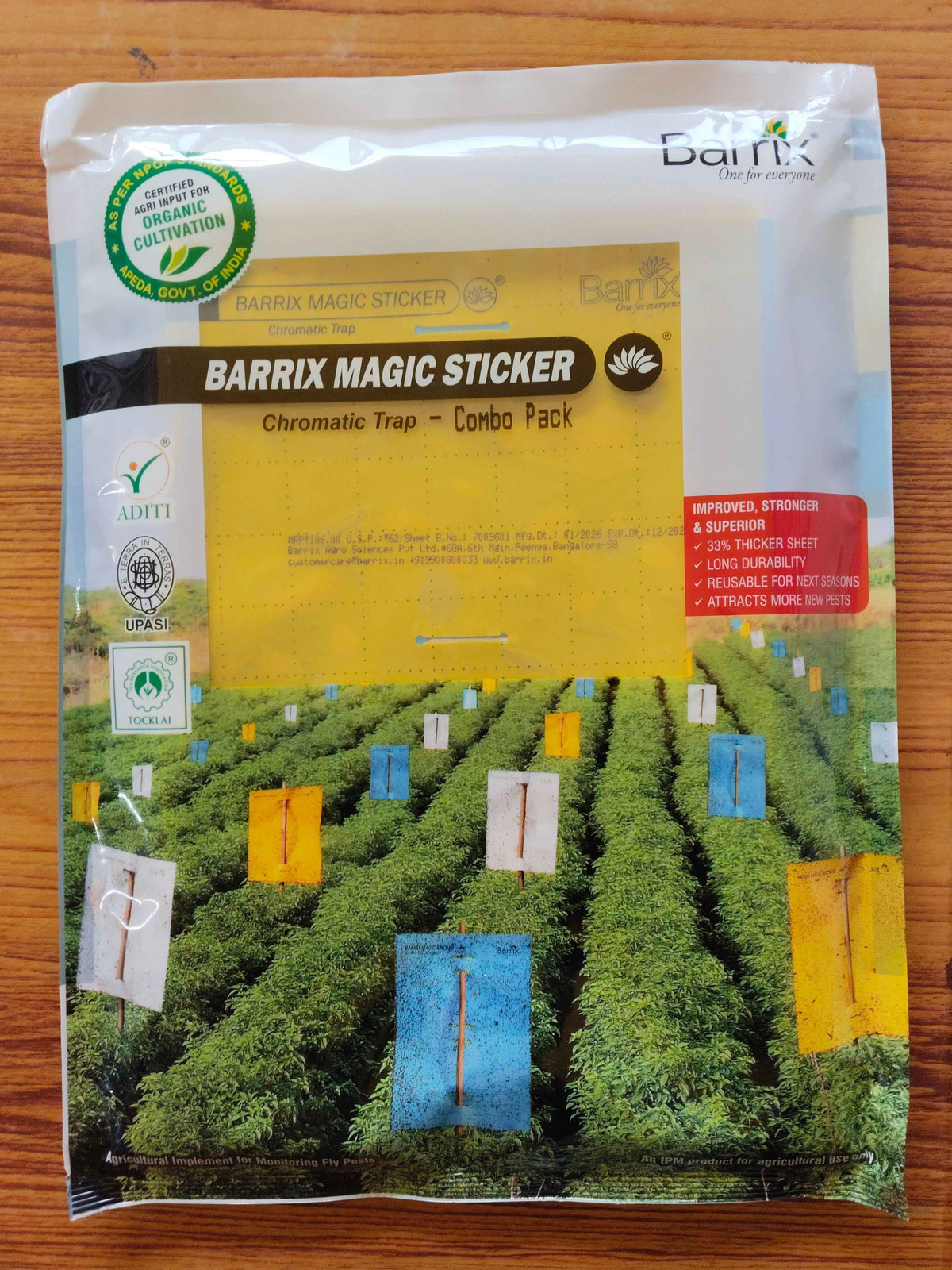 Barrix Magic Sticker – Chromatic Trap – Combo Pack (1 Yellow, 1 Blue, and 1 White) X 3 Sets